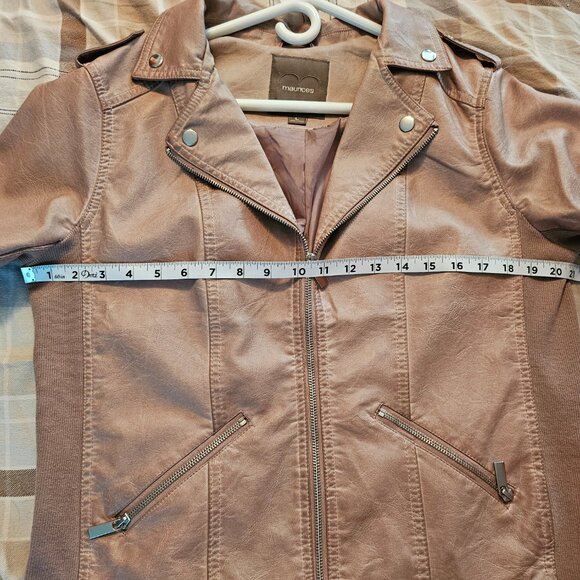 Maurices Faux Leather Jacket sz L - Picture 5 of 12